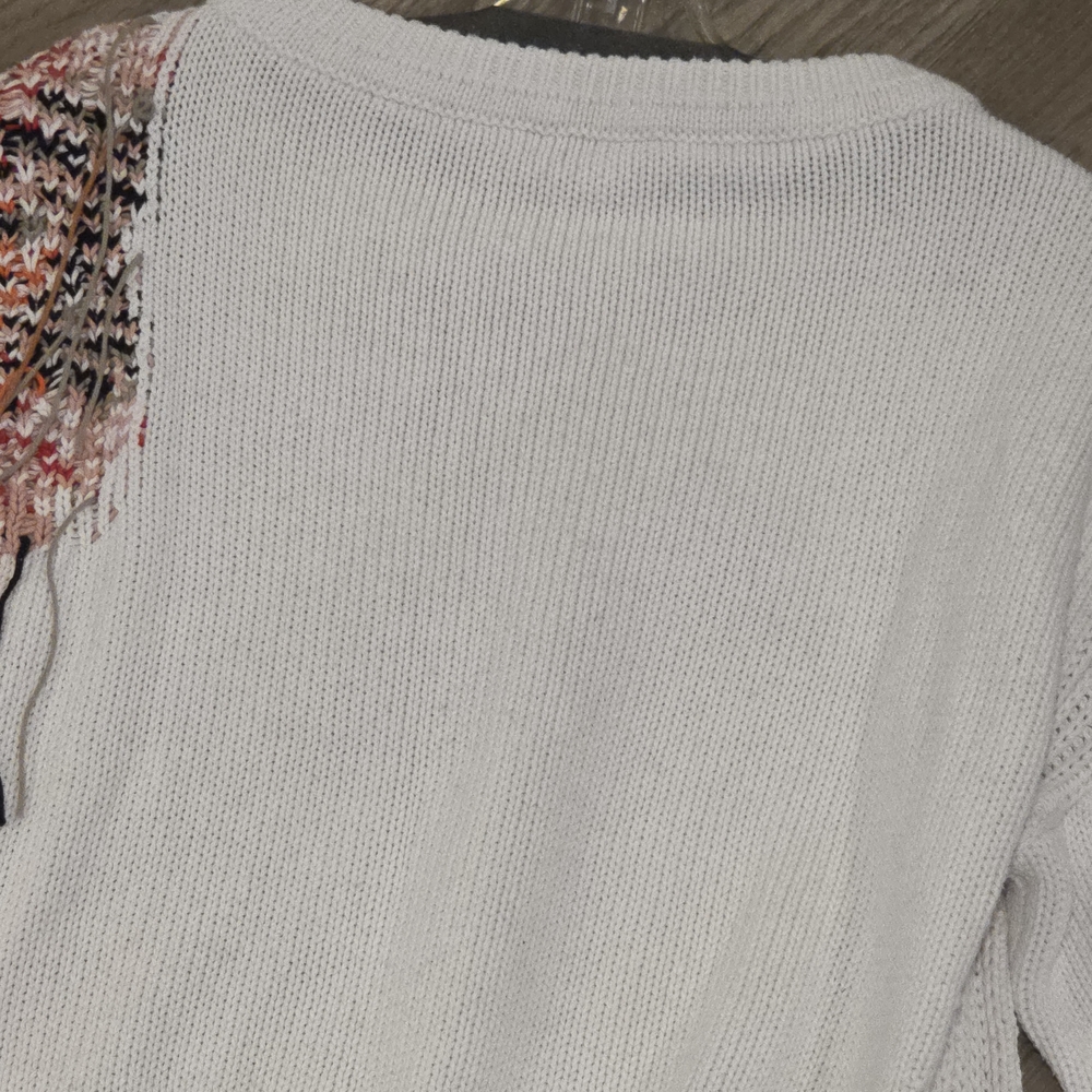 Dorothee Schumacher Fringe Sweater Cotton Knit Size Small - Picture 13 of 14